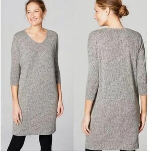 J. Jill Pure Jill gray shift Linen Blend Tunic dress size medium petite
